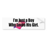 TEE Boy Loves Girl bumper stickers