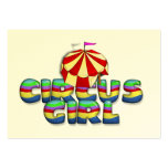 TEE Circus Girl business cards