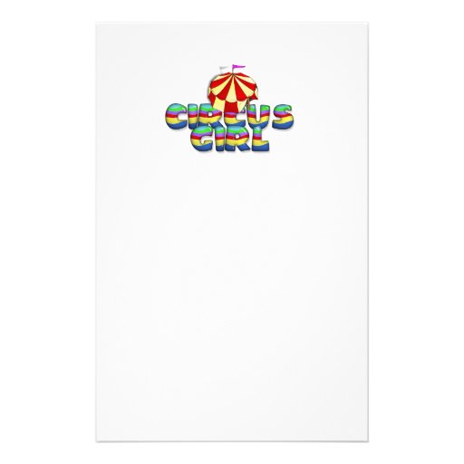 TEE Circus Girl Personalized Stationery