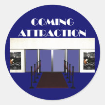 TEE Coming Attraction Round Sticker