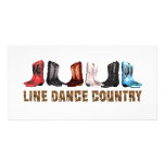 TEE Country Line Dance Custom Photo Card