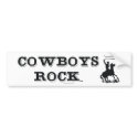 TEE Cowboys Rock bumper stickers