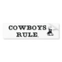 TEE Cowboys Rule bumper stickers