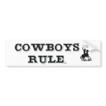 TEE Cowboys Rule bumper stickers