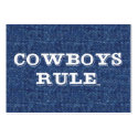 TEE Cowboys Rule business cards
