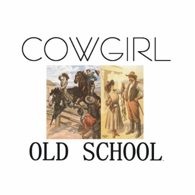 TEE Cowgirl Old School Cut Out by teepossible