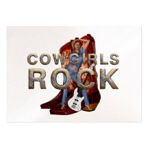 TEE Cowgirls Rock Business Card Templates