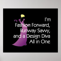 TEE Fashion Diva Print