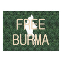 TEE Free Burma Business Card