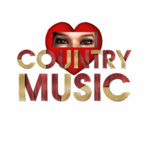 TEE I Love Country Music Photo Cutouts