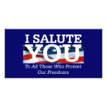 TEE I Salute You photo cards