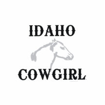 TEE Idaho Cowgirl Photo Cutout