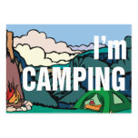 TEE I'm Camping business cards