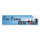 TEE I'm From New York bumper stickers