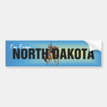 TEE I'm From North Dakota Bumper Stickers