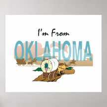TEE I'm From Oklahoma Poster