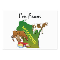 TEE I'm From Wisconsin Business Card