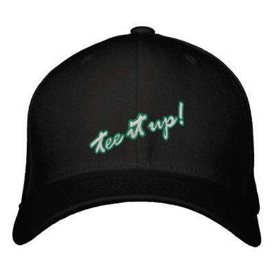 Tee it up! golf cap embroidered hats by golfgoodies
