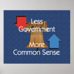 TEE Less Government More Common Sense posters