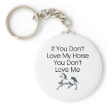 TEE Love My Horse keychains
