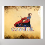 TEE Maine Cowgirl Poster