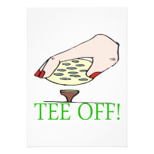 Tee Off Personalised Invite