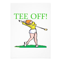 Tee Off Personalized Invitations