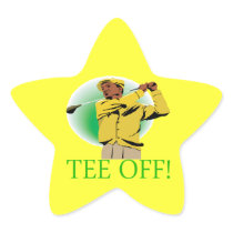 Tee Off Star Stickers