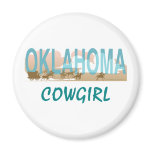 TEE Oklahoma Cowgirl magnets