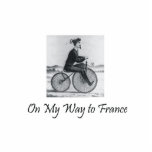 TEE On My Way To France Acrylic Cut Out