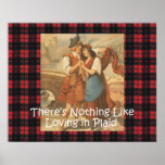 TEE Plaid Love Posters