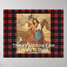 TEE Plaid Love Posters
