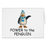 TEE Power to the Penguin Greeting Cards