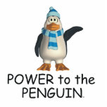 TEE Power to the Penguin photo sculptures