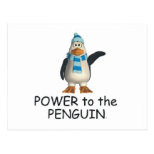 TEE Power to the Penguin Post Card