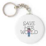 TEE Save Her World keychains