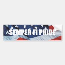 TEE Semper Fi Pride Bumper Sticker