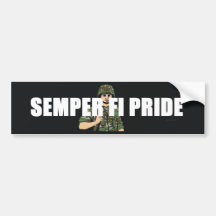 TEE Semper Fi Pride Bumper Sticker
