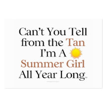 TEE Summer Girl Tan Business Card Template