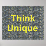 TEE Think Unique posters