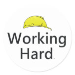 TEE Working Hard stickers