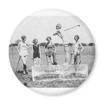 Teeing Off On ICE Womens Golf in Bathing Suits! Magnet