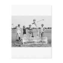 Teeing Off On ICE Womens Golf in Bathing Suits! Postcard