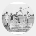 Teeing Off On ICE Womens Golf in Bathing Suits! Sticker