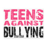 TEENS AGAINST BULLYING postcards