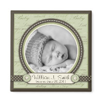 Teeny Toes Green Photo Magnet B2