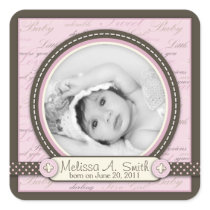 Teeny Toes Pink Sticker C3