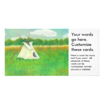Teepee central Minnesota landscape drawing tipi Photo Card