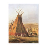 Teepees on the Plain by Karl Bodmer postcards