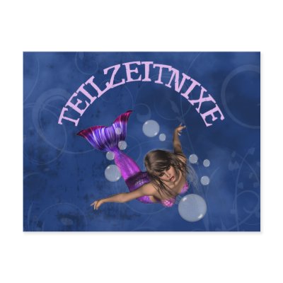 Teilzeitnixe Postkarte by geschenkeonline